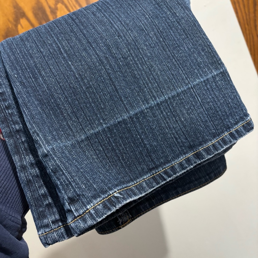 Vintage Y2K Mid-Rise Bootcut Flare Jeans Braided Faded Detail Juniors Size 9 - Picture 11 of 12